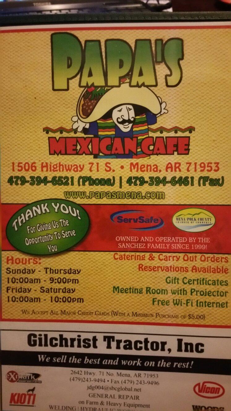 Papa`s Mexican Cafe