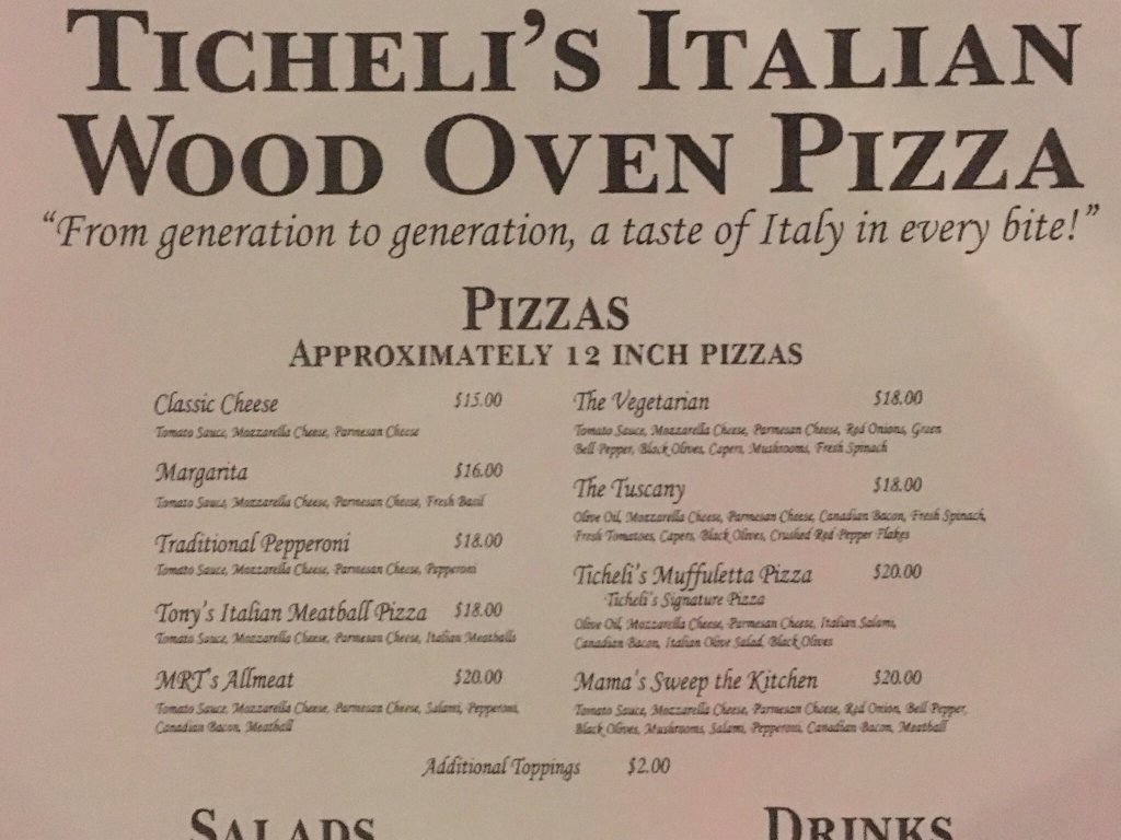 Ticheli`s Italian Pizza